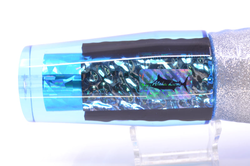 Aloha Lures Ice Blue Rainbow Ice Blue-Akule Dichro Sundowner 14" 11.5oz Skirted Blue-Silver