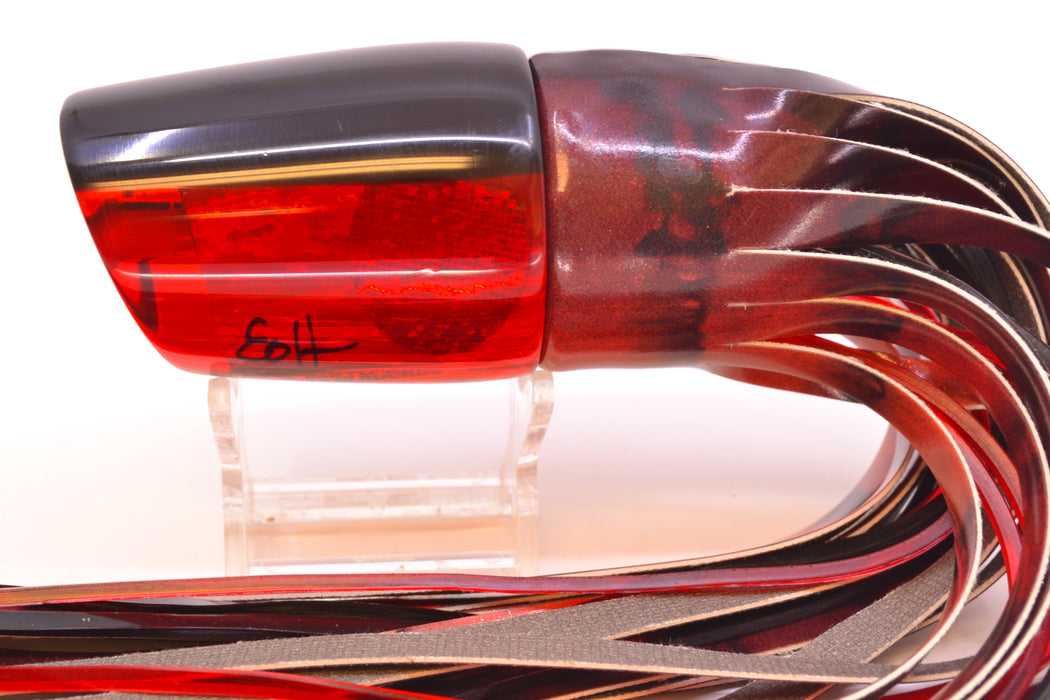 Marlin Magic Red Awabi Black Back Red Eyes Ruckus 12" 9oz FT Vinyl Red Tiger