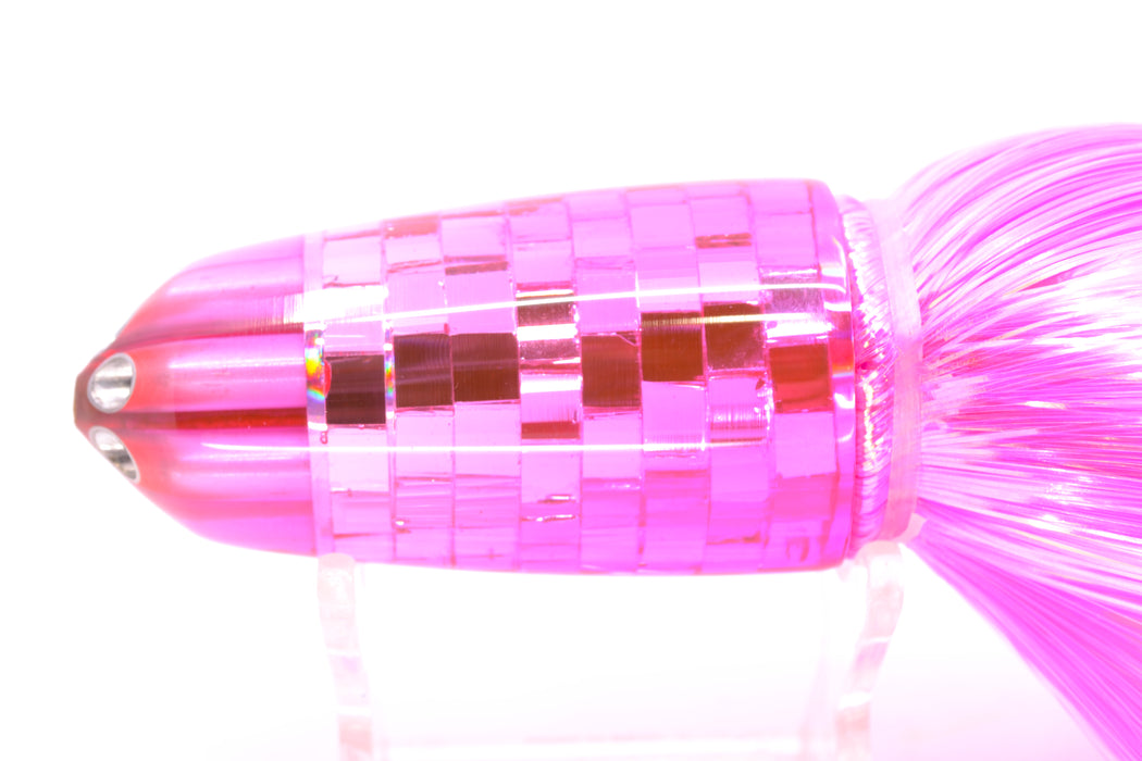 Ali'i Kai Lures Pink Mirrored Disco Ball Six Shooter 9" 6oz EZ Flash Pink/Blue