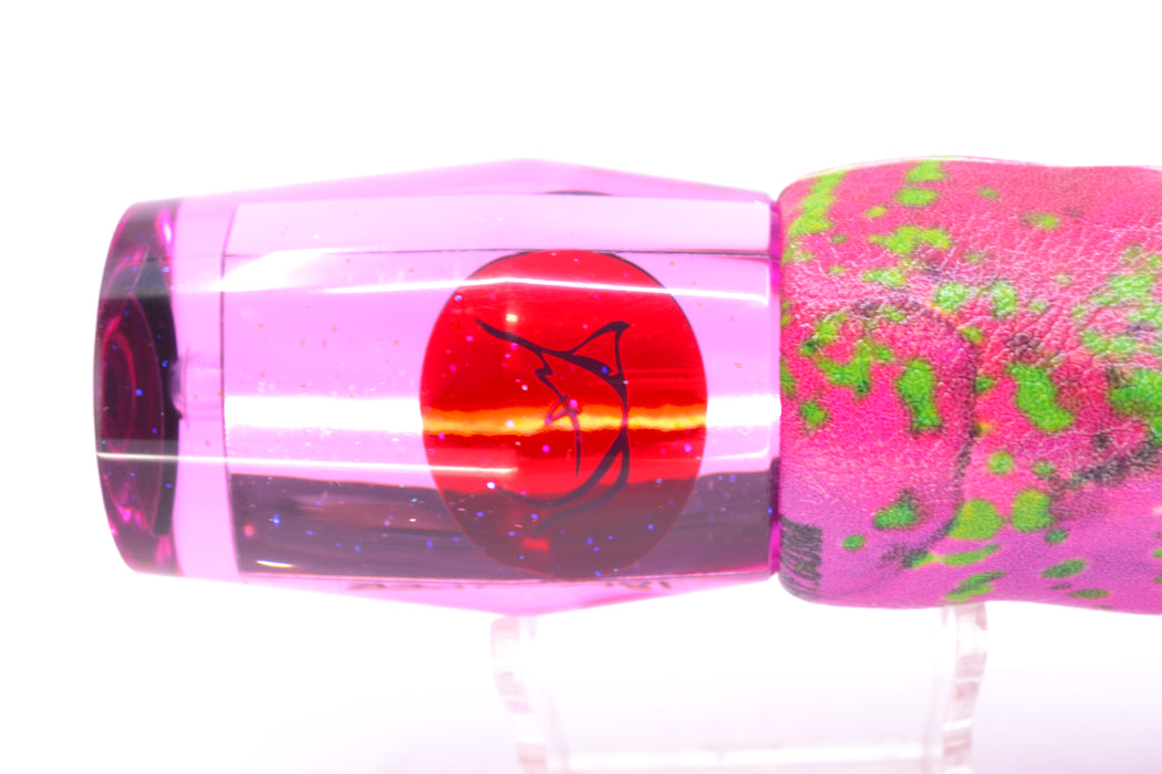 Bonze Lures Pink Mirrored Red Eyes Islander 12" 6.7oz ALV Vinyl Pink Mahi