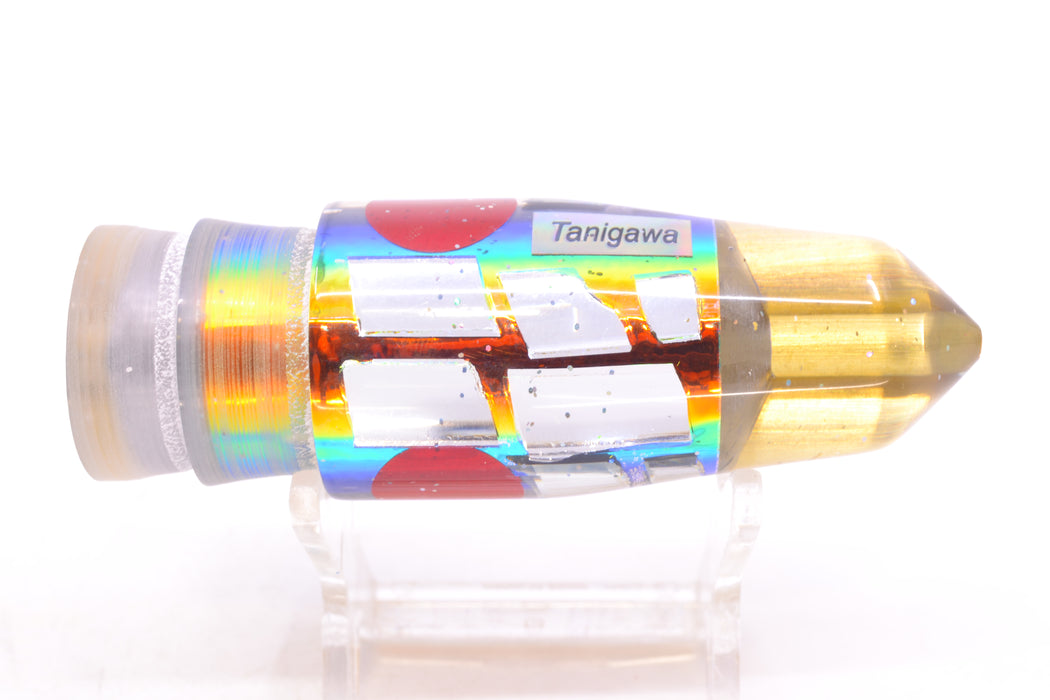 Tanigawa Lures Sunset Rainbow Cracked Glass Red Eyes 2-Hole Bullet 9"+ 7.8oz