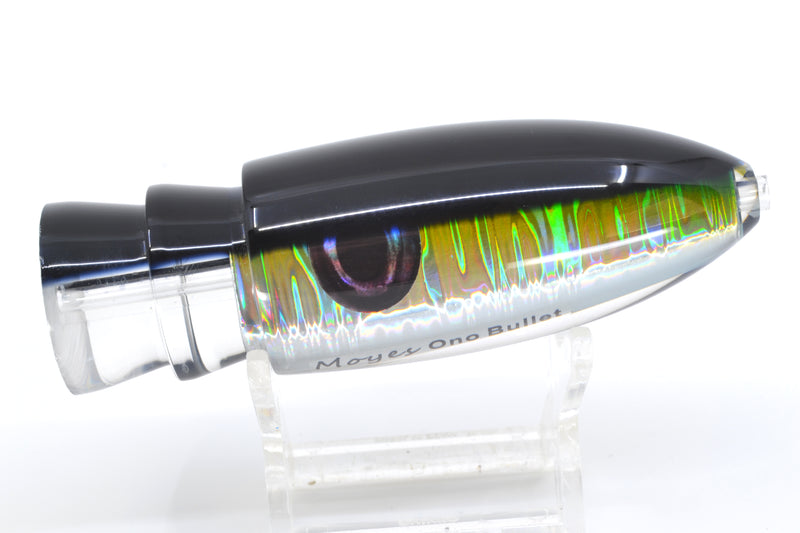 Moyes Lures Chartreuse-Silver Aurora Black Back Keeled Medium Ono Bullet 9" 5.8oz GZE