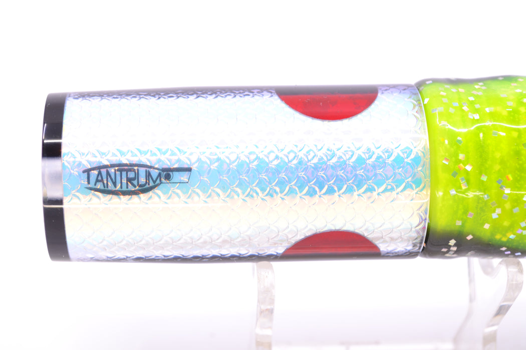 TANTRUM Lures Ice Rainbow Scale Black Back Medium AMN 9" 4.3oz Skirted Black/Rainbow GZE