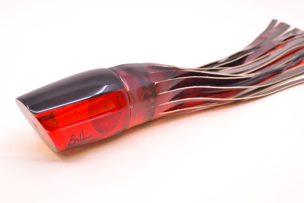 Marlin Magic Red Awabi Black Back Red Eyes Ruckus 12" 9oz FT Vinyl Red Tiger