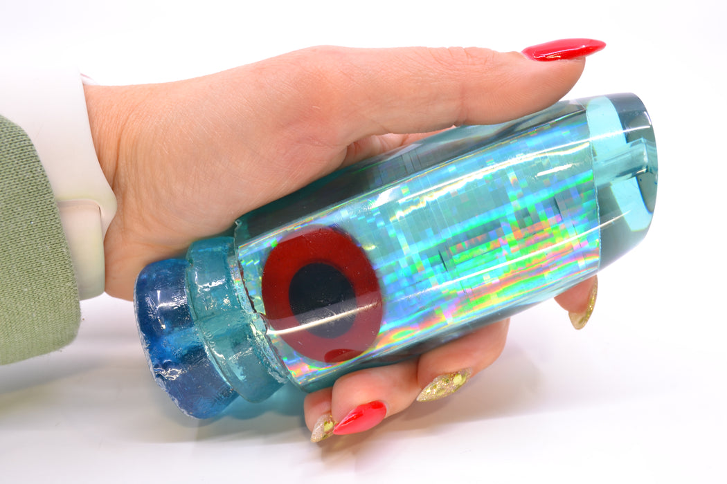 Joe Yee Lures by KEGZ Ice Blue Rainbow Black-Red Eyes Super Plunger 14" 7.2oz