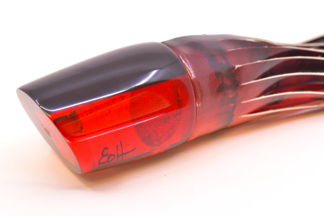 Marlin Magic Red Awabi Black Back Red Eyes Ruckus 12" 9oz FT Vinyl Red Tiger