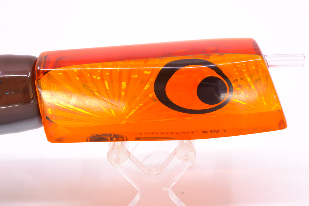Marlinstar Orange Starburst Lead Medium Tomahawk FMJ 9"+ 11.4oz Skirted Root Beer-Silver GZE