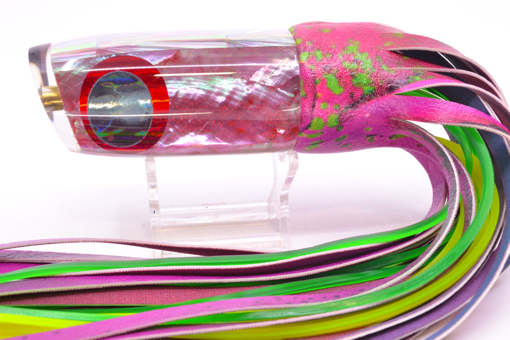 Koya Lures Pink Angel Wing MOP Black-Red Eyes JP Noname 12" 7.5oz ALV Vinyl Pink Mahi