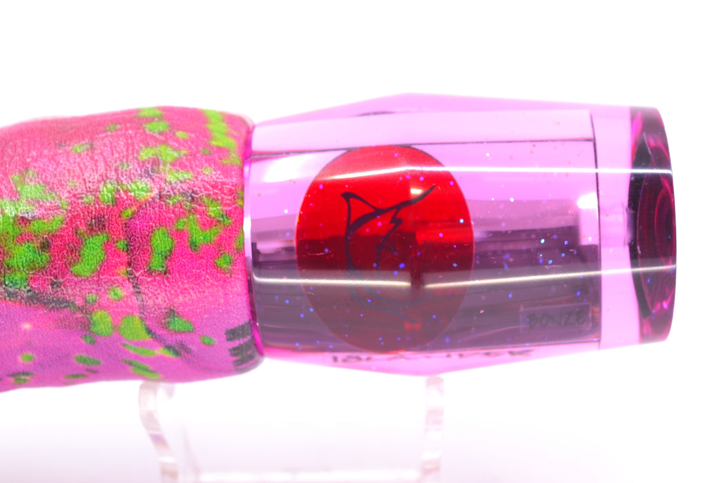 Bonze Lures Pink Mirrored Red Eyes Islander 12" 6.7oz ALV Vinyl Pink Mahi