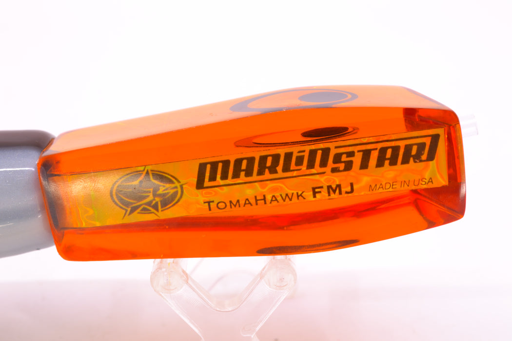 Marlinstar Orange Starburst Lead Medium Tomahawk FMJ 9"+ 11.4oz Skirted Root Beer-Silver GZE