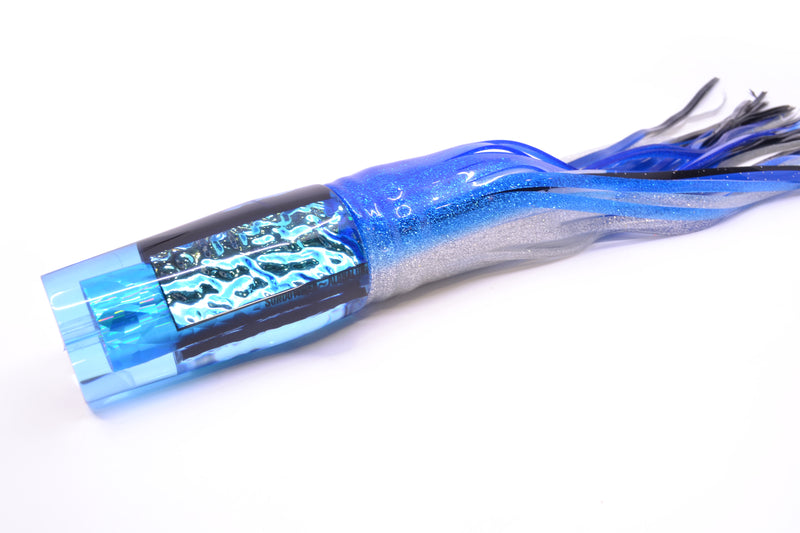 Aloha Lures Ice Blue Rainbow Ice Blue-Akule Dichro Sundowner 14" 11.5oz Skirted Blue-Silver