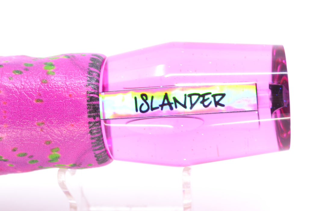 Bonze Lures Pink Mirrored Red Eyes Islander 12" 6.7oz ALV Vinyl Pink Mahi
