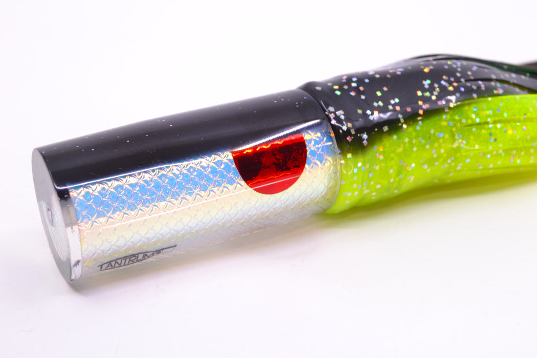 TANTRUM Lures Ice Rainbow Scale Black Back Medium AMN 9" 4.3oz Skirted Black/Rainbow GZE