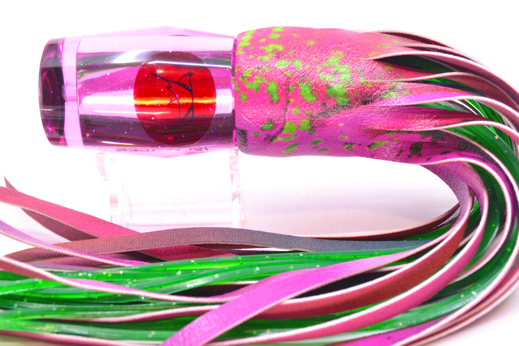 Bonze Lures Pink Mirrored Red Eyes Islander 12" 6.7oz ALV Vinyl Pink Mahi