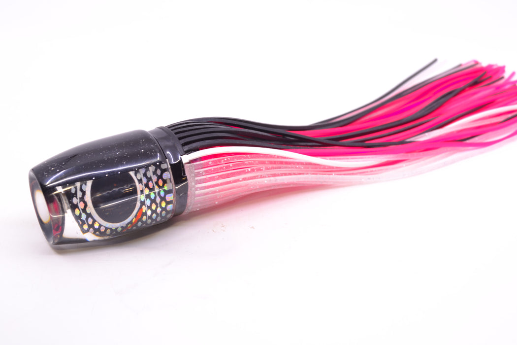Amaral Lures Rainbow Pearl Black Scale White Stripes Black Back Jararaca 12" 4oz
