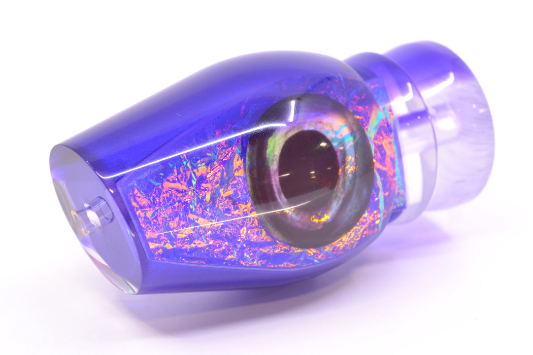 Moyes Lures Pink-Orange-Purple Dichro Purple Back Taxi Eyes Large Sumo 14" 8oz GZE