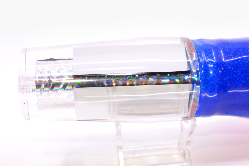 Aloha Lures Mirrored Silver Rainbow Starburst Sundowner 14" 11.5oz Skirted Blue-Silver/Pink