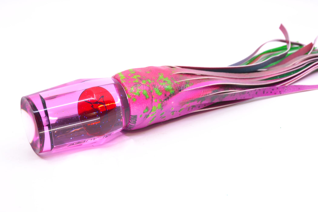 Bonze Lures Pink Mirrored Red Eyes Islander 12" 6.7oz ALV Vinyl Pink Mahi