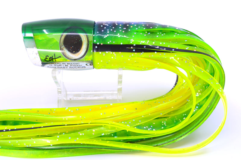 Marlin Magic Lime Green MOP Green Back Taxi Eyes Baby Ruckus 10" 6.5oz Skirted GZE