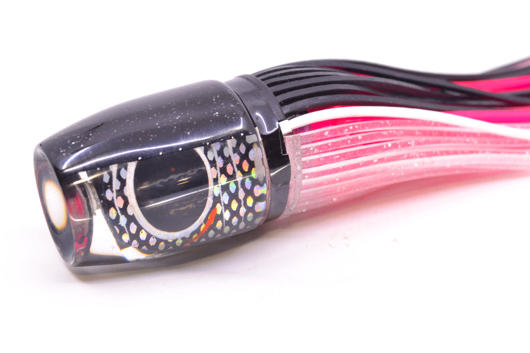 Amaral Lures Rainbow Pearl Black Scale White Stripes Black Back Jararaca 12" 4oz