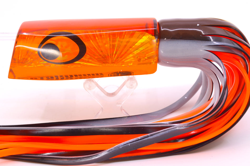 Marlinstar Orange Starburst Lead Medium Tomahawk FMJ 9"+ 11.4oz Skirted Root Beer-Silver GZE