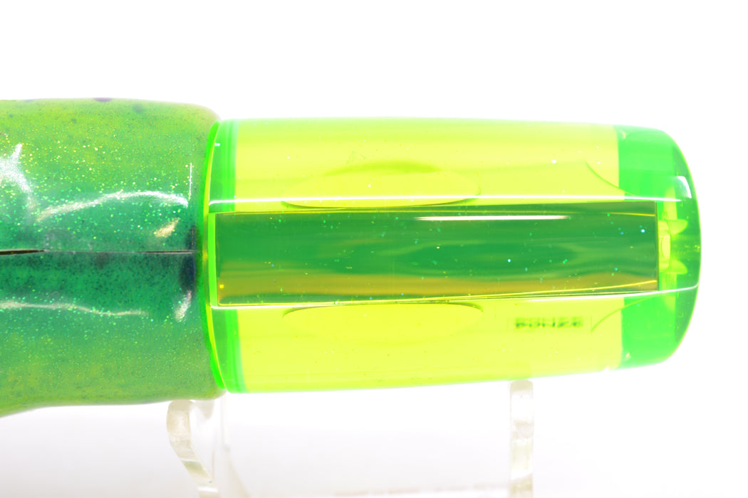 Bonze Lures Green Mirrored Red Eyes Money For Nothing 12" 8.2oz FT Vinyl Mahi