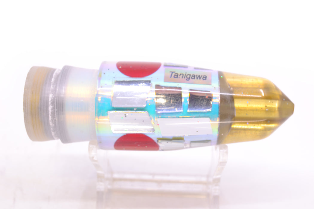 Tanigawa Lures Ice Rainbow Cracked Glass Red Eyes 2-Hole Bullet 9"+ 7.8oz