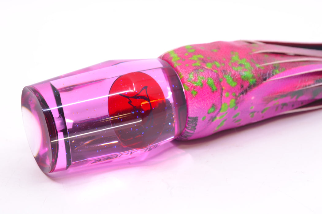 Bonze Lures Pink Mirrored Red Eyes Islander 12" 6.7oz ALV Vinyl Pink Mahi
