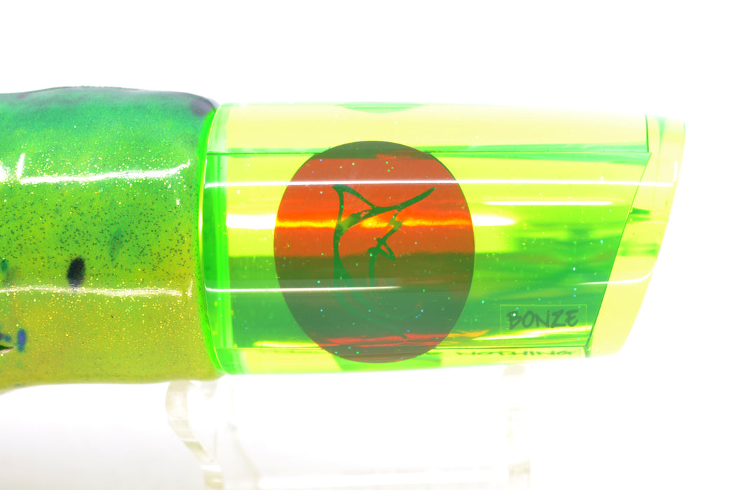 Bonze Lures Green Mirrored Red Eyes Money For Nothing 12" 8.2oz FT Vinyl Mahi