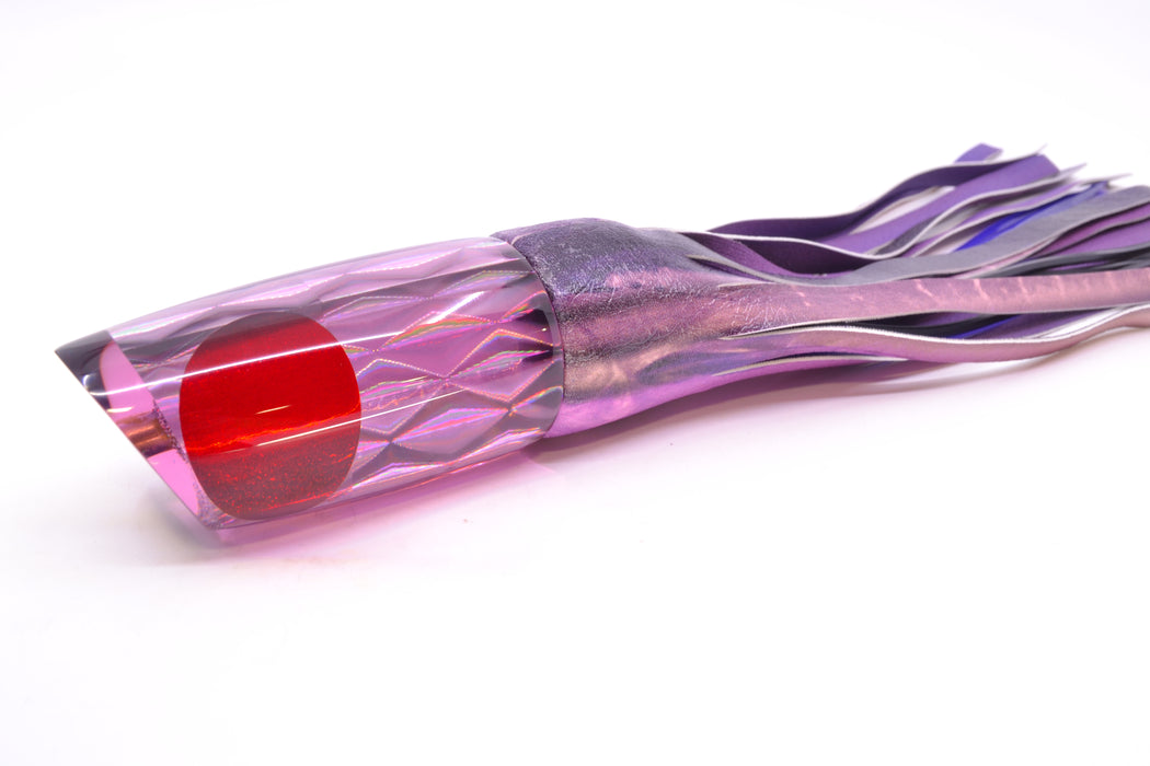 Koya Lures Purple Rainbow Diamond Red Eyes Medium Poi Dog 14" 10oz ALV Vinyl