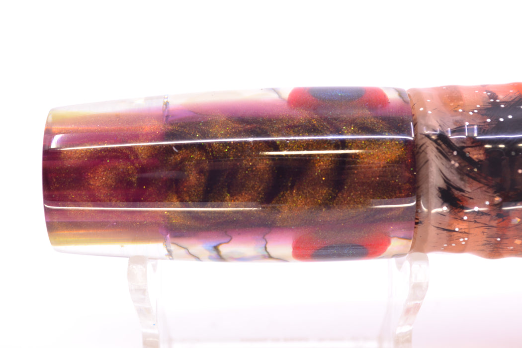 Big Reidee Natural EKG Shell Root Beer Back 4-Hole Pusher 9" 6.6oz Skirted Root Beer