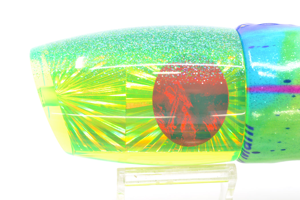 TANTRUM Lures Chartreuse Starburst Ice Blue Back XL Bandit 14" 12.7oz FT Vinyl Mahi GZE