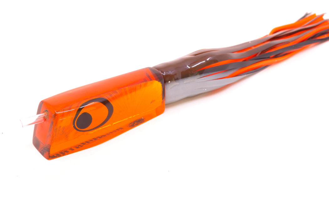 Marlinstar Orange Starburst Lead Medium Tomahawk FMJ 9"+ 11.4oz Skirted Root Beer-Silver GZE