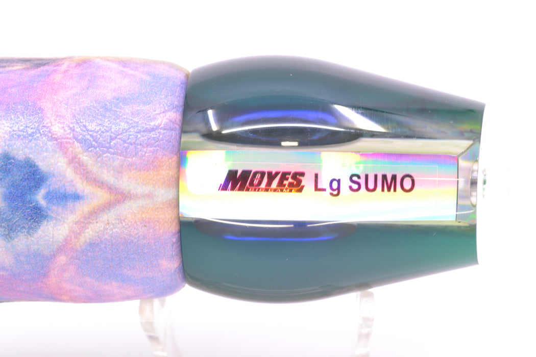 Moyes Lures Yellowfin Paua-MOP Blue-Yellow Back Large Sumo 14" 10.3oz ALV Vinyl Yellowfin GZE