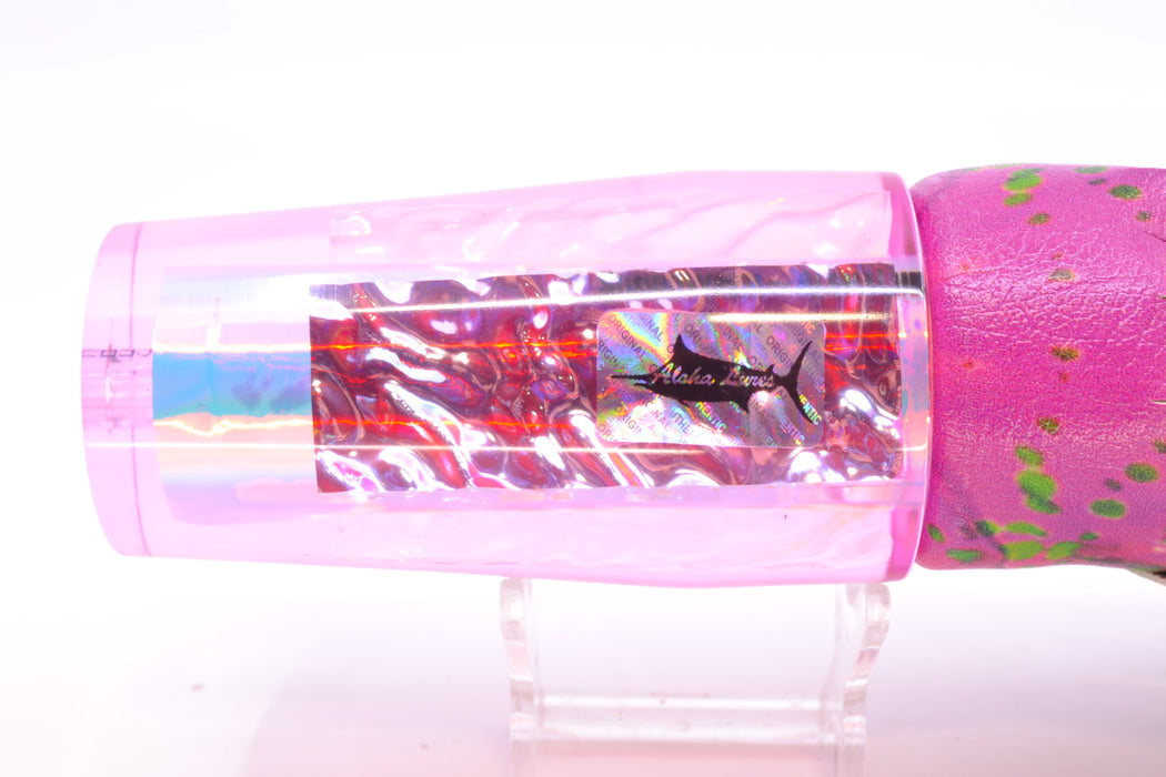Aloha Lures Pink Rainbow Ice Dichro Sundowner 14" 11.5oz ALV Pink Mahi