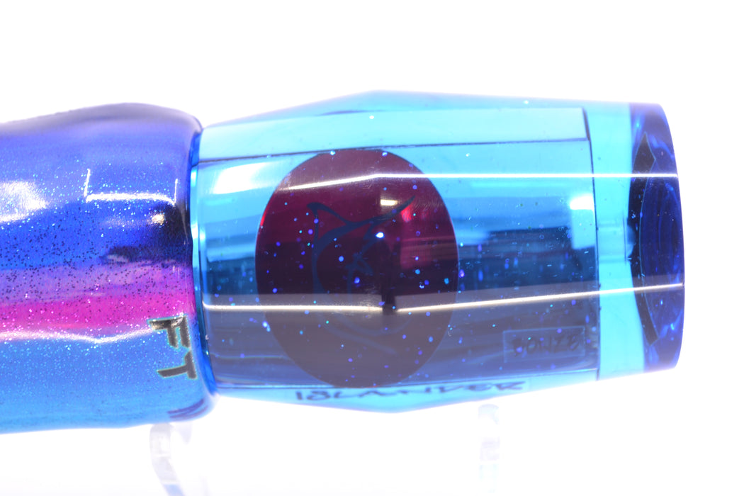 Bonze Lures Ice Blue Mirrored Red Eyes Islander 12" 7.2oz FT Vinyl Blue Dream