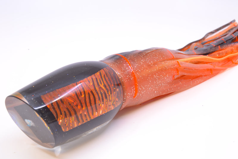 Marlin Magic Orange-Red Lava Black Magic Hibby 14" 11oz Skirted Root Beer-Petrolero
