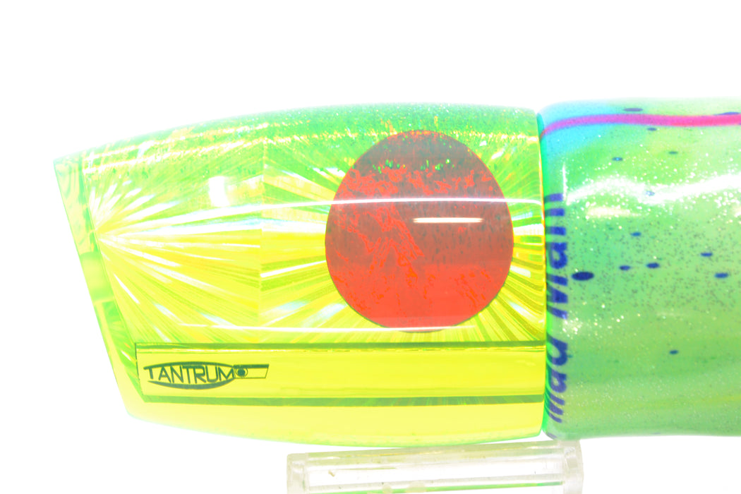 TANTRUM Lures Chartreuse Starburst Ice Blue Back XL Bandit 14" 12.7oz FT Vinyl Mahi GZE