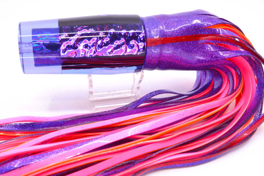 Aloha Lures Purple Rainbow Purple-Pink Dichro Sundowner 14" 11.5oz Skirted Purple