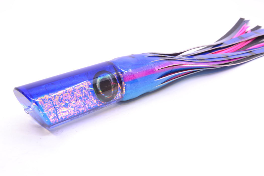 Moyes Lures Blue-Pink Dichro Blue Back Medium Pipe Bomb 12" 7.5oz FT Vinyl Blue Dream