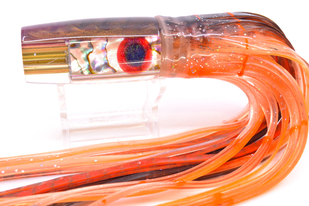 Big Reidee Natural EKG Shell Root Beer Back 4-Hole Pusher 9" 6.6oz Skirted Root Beer