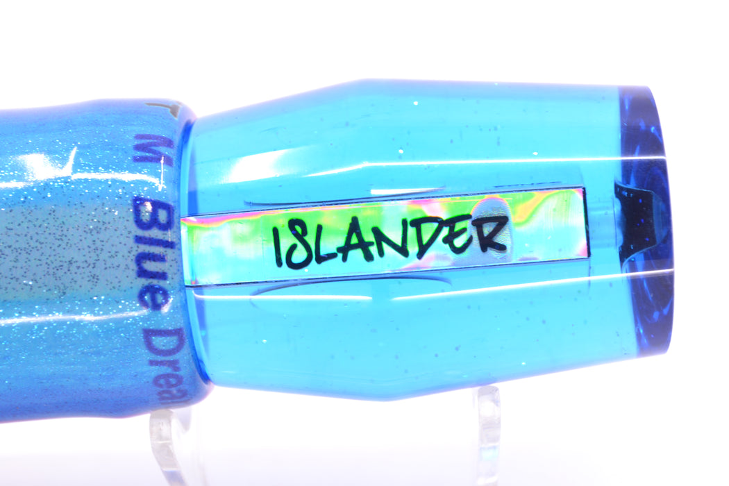 Bonze Lures Ice Blue Mirrored Red Eyes Islander 12" 7.2oz FT Vinyl Blue Dream