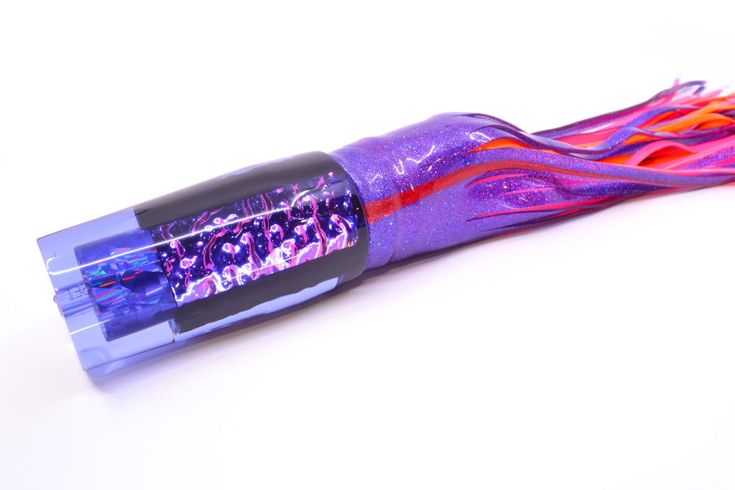 Aloha Lures Purple Rainbow Purple-Pink Dichro Sundowner 14" 11.5oz Skirted Purple