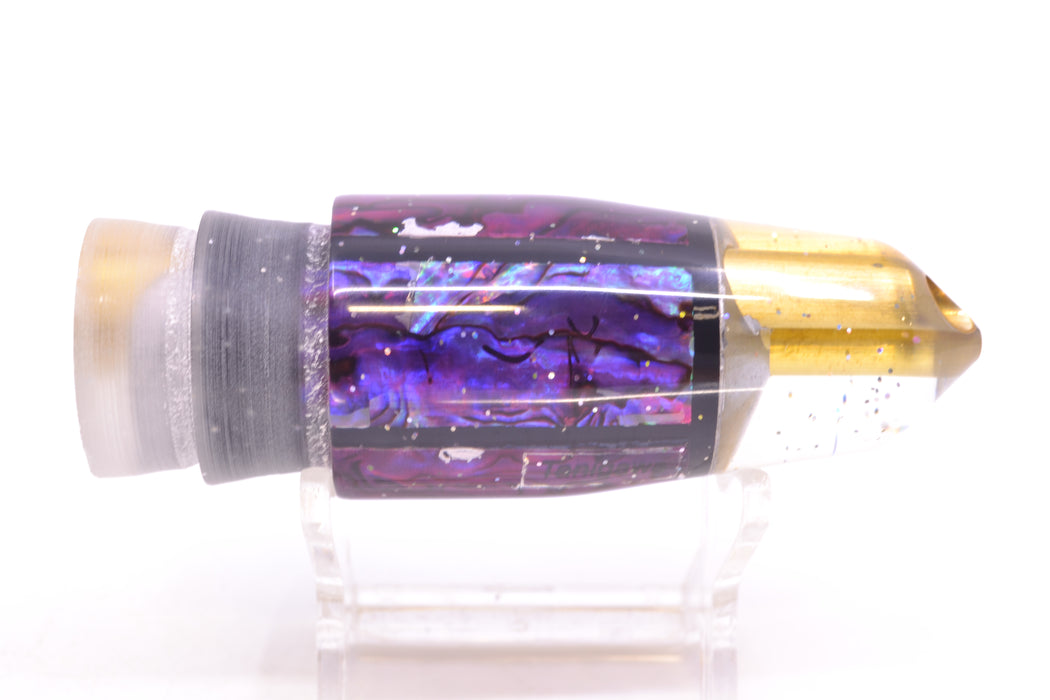 Tanigawa Lures Purple Paua 2-Hole Bullet 9"+ 7.8oz