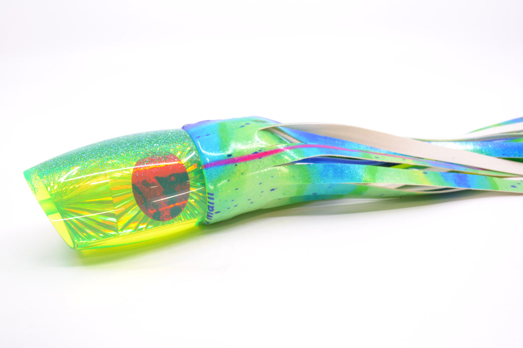 TANTRUM Lures Chartreuse Starburst Ice Blue Back XL Bandit 14" 12.7oz FT Vinyl Mahi GZE