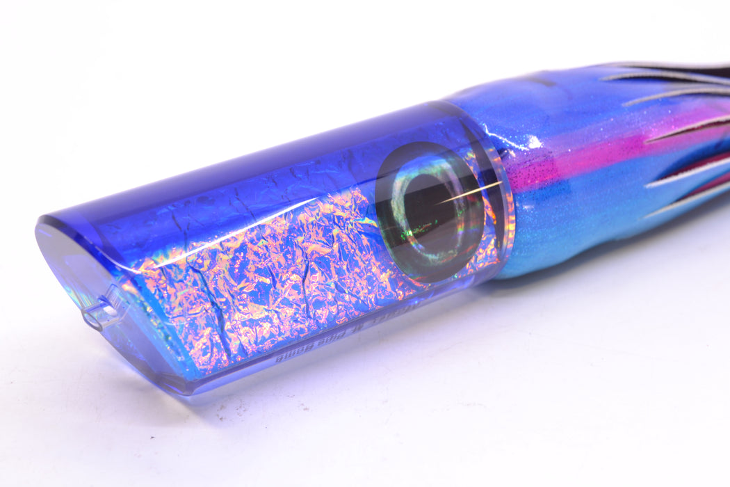 Moyes Lures Blue-Pink Dichro Blue Back Medium Pipe Bomb 12" 7.5oz FT Vinyl Blue Dream