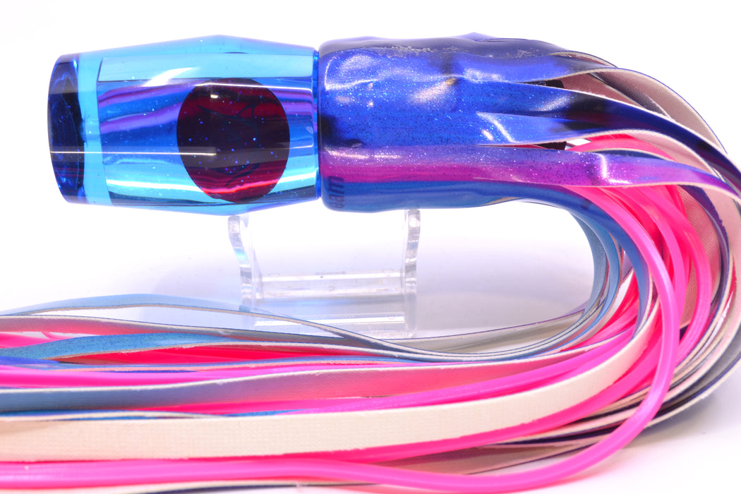 Bonze Lures Ice Blue Mirrored Red Eyes Islander 12" 7.2oz FT Vinyl Blue Dream
