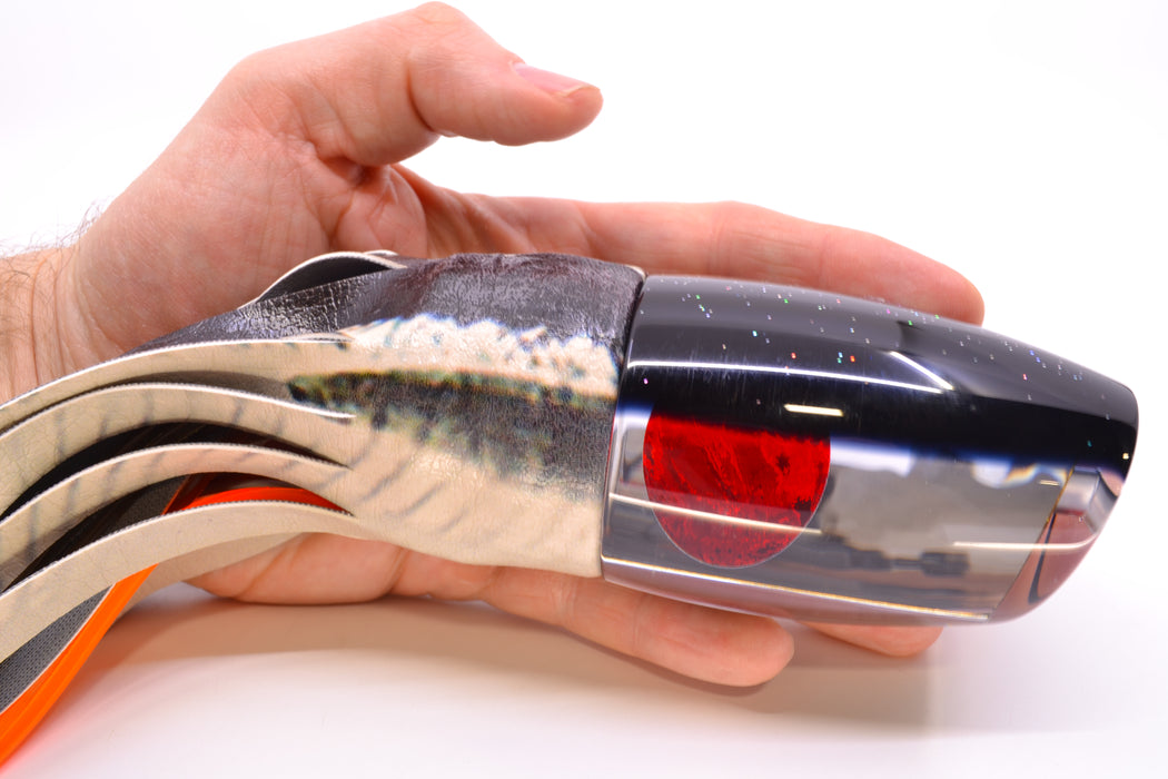 TANTRUM Lures Clear Mirrored Black Back XL Bandit 14" 12.3oz ALV Black Ballyhoo GZE