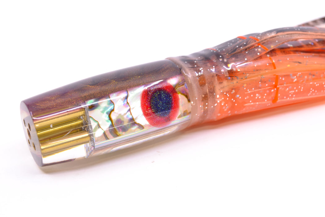 Big Reidee Natural EKG Shell Root Beer Back 4-Hole Pusher 9" 6.6oz Skirted Root Beer