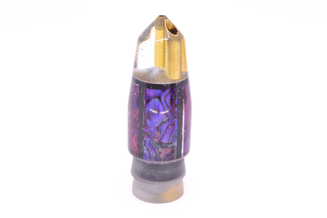 Tanigawa Lures Purple Paua 2-Hole Bullet 9"+ 7.8oz